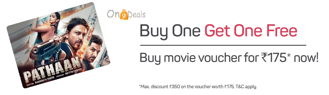 Bookmyshow PATHAAN Buy 1 Get 1 Movie Ticket Free Offer