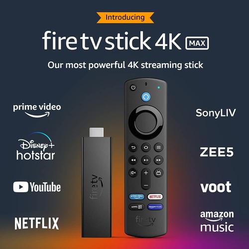 Fire TV Stick 4K Max streaming device, Alexa Voice Remote + 3 Months Amazon Prime Membership FREE