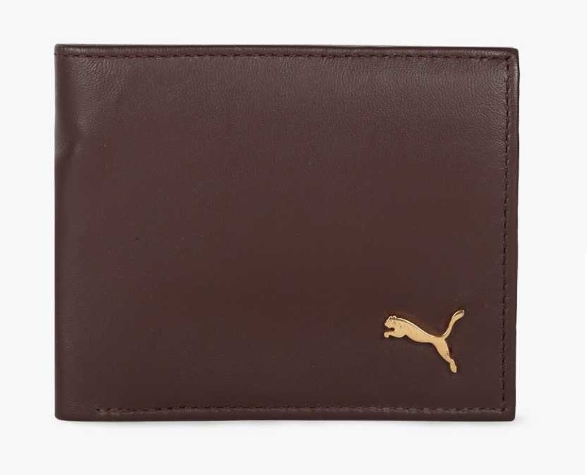 Puma Men Brown Genuine Leather Wallet