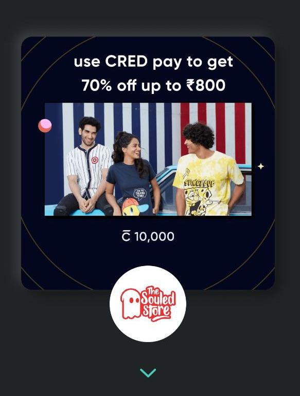 The Souled Store Big Loot Get 70% Discount Max Rs.800 Using Cred