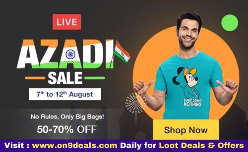 Bewakoof Azadi Sale - Buy 1 Get 1 Free | Buy 2 Get 1 Free | Win 100% Cashback