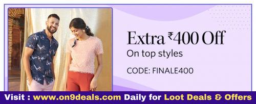 Myntra EORS Final Sale : Extra Rs.400 Discount on Order Above Rs.1999 + Extra Discount & Cashback