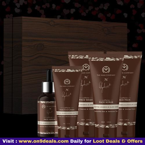 TheManCompany CAFFEINE GANG Face Wash + Face Pack + Face Scrub + Face Moisturiser + Face Serum