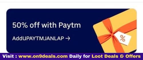 Uber - Flat 50% Off Upto Rs 75 On Paying Through Paytm
