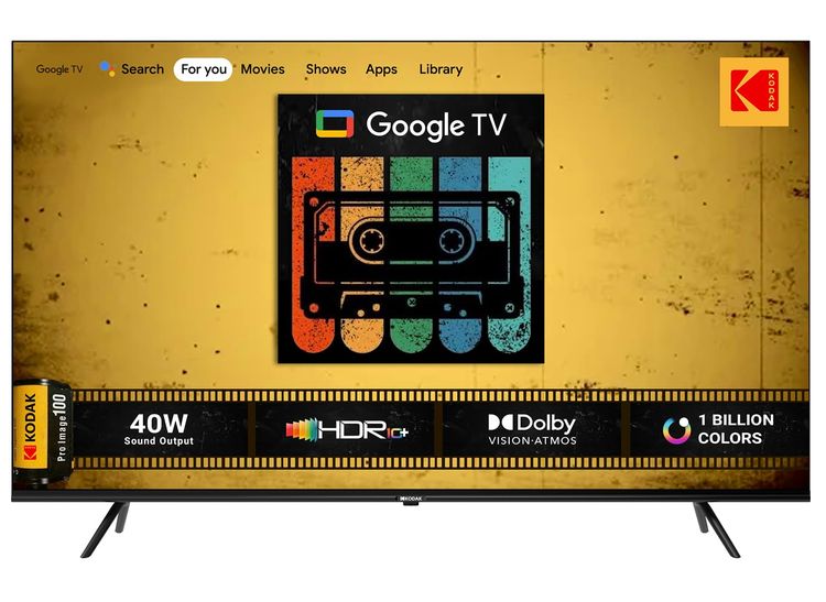 Kodak 55CAPROGT5014 4K 55 Inch Ultra HD LED Google TV @ Rs.28,024 (No Cost EMI Also Available)