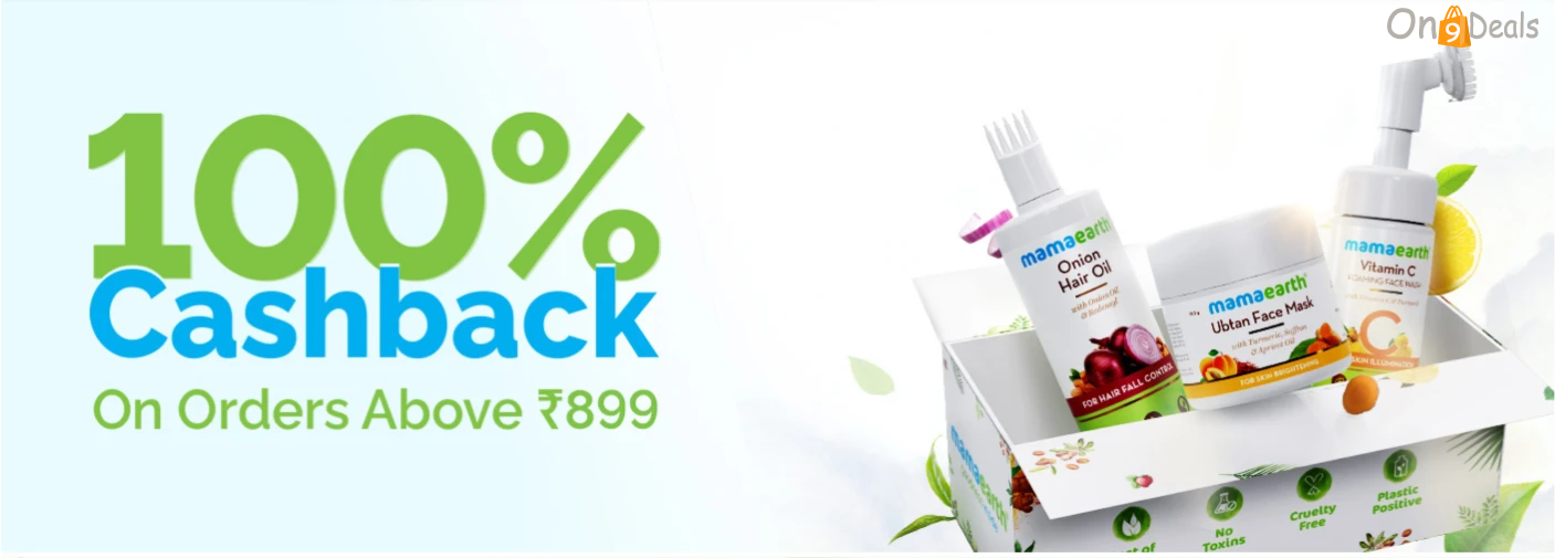 Cashback on MamaEarth