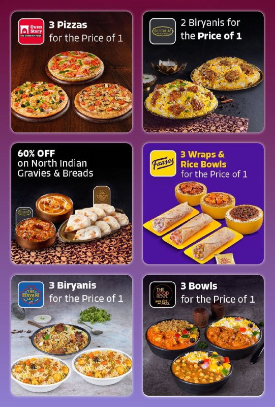 Compilation of All Food Delivery Offers for New Year Party