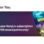 Sony Liv 1 Year Subscription for Rs.9