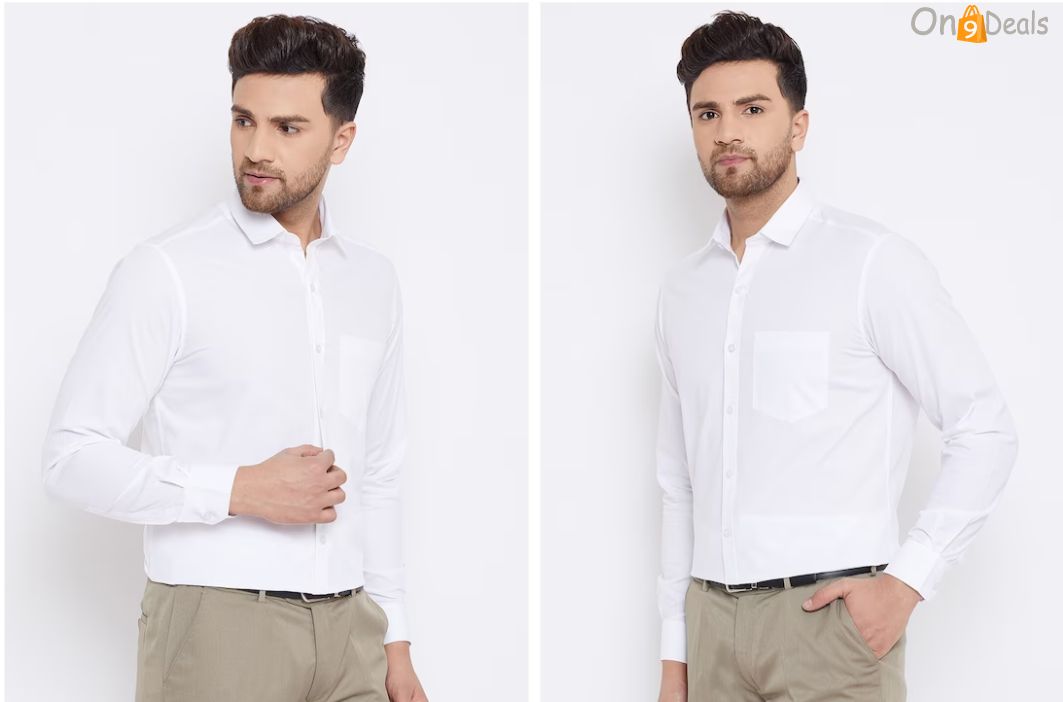 White Men’s Formal Shirts Up to 70% Off: Elevate Your Look Today