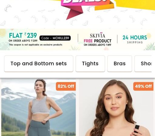 Clovia Super Deals: Stock Up on Lingerie and Loungewear Upto 83% Discount + Extra ₹239 Off + Free Skivia Product