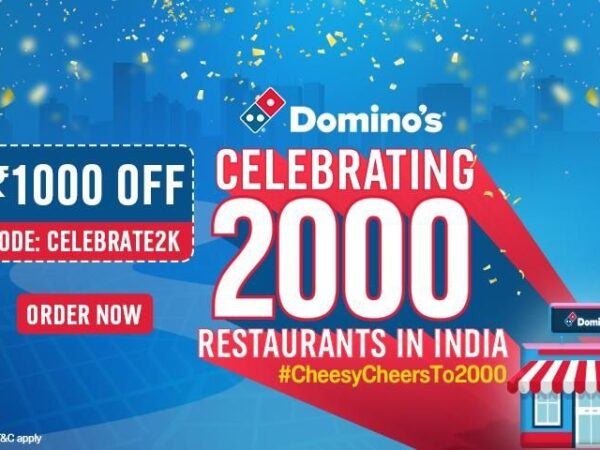 Domino's Discount Alert! Flat Rs. 1000 Off on Orders Above Rs. 2000