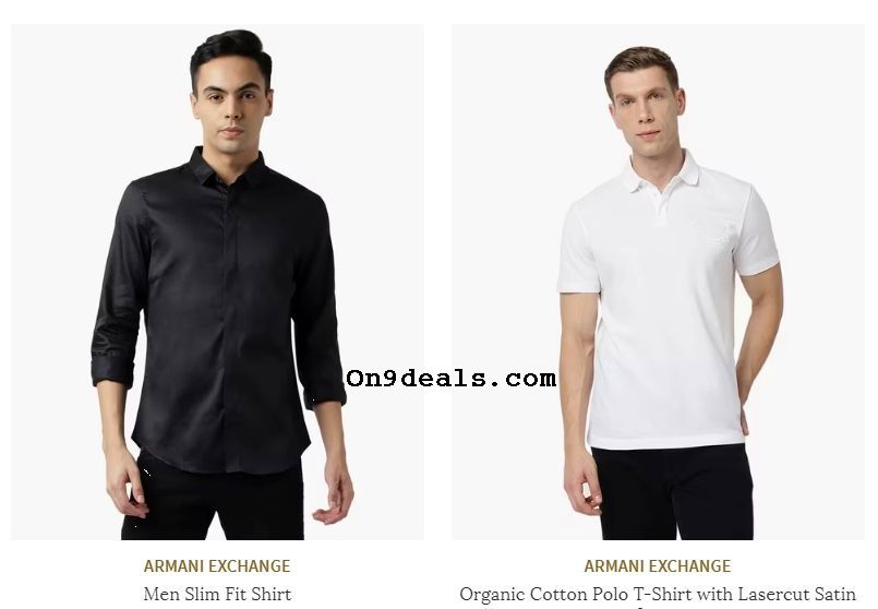 Unmissable Offers on ARMANI EXCHANGE Clothing: Up to 60% Discount + Extra Savings!