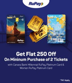 Canara Bank RuPay Debit Card Offer – Get INR 250 Off on Movie Tickets