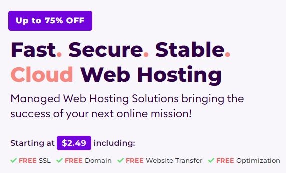 HostArmada Cloud Shared Hosting 36 Months @ $89.55 / @ ₹7,660 with Free .com Domain Free SSL and More