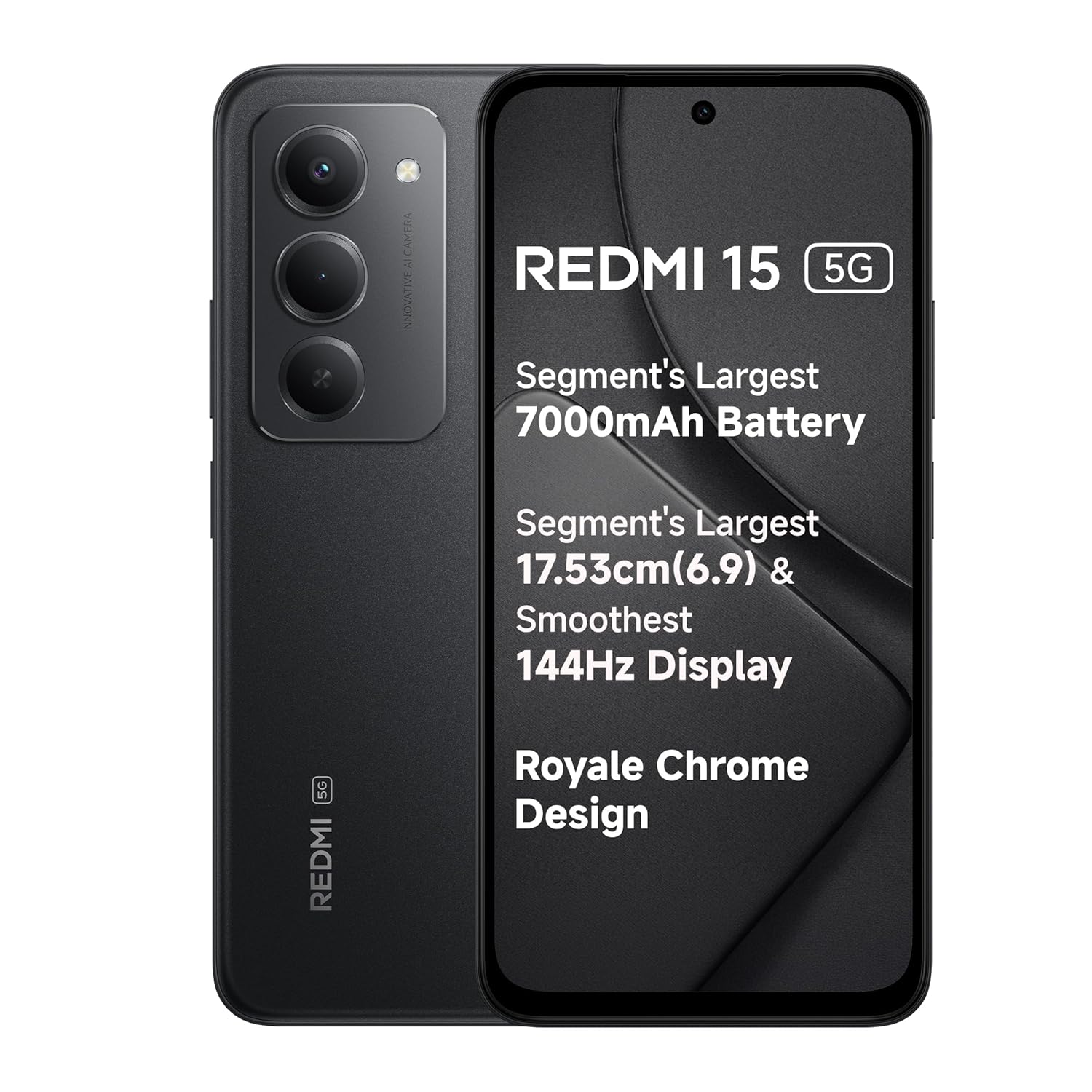 Redmi 15 5G: Massive 7000mAh Battery, 6.9-inch FHD144Hz Display & Snapdragon 6s Gen 3 @₹14,999